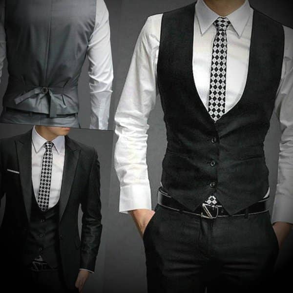 colete social masculino slim fit