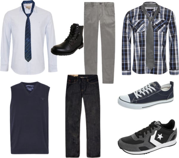 look-masculino-descolado-gravata-tênis