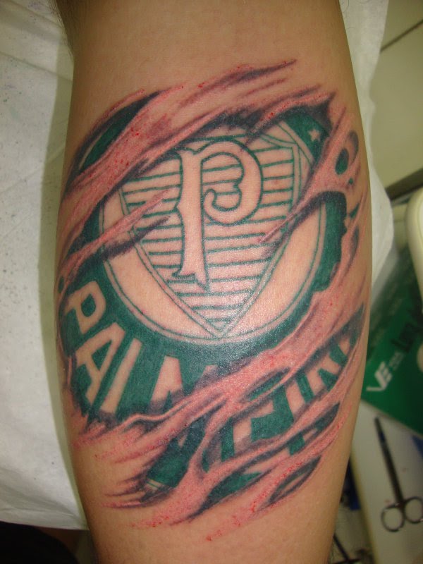 tataugem do palmeiras perna